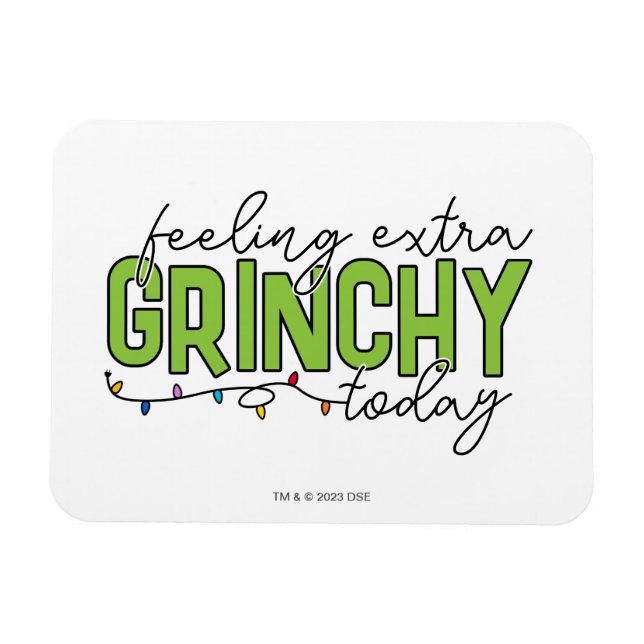Imán Grinch | Me siento extra gruñón hoy 4 (Horizontal)