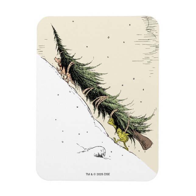 Imán Grinch y Max devuelven el árbol de Navidad (Vertical)