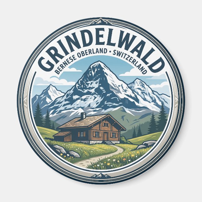 Imán GRINDELWALD Suiza (Frente)