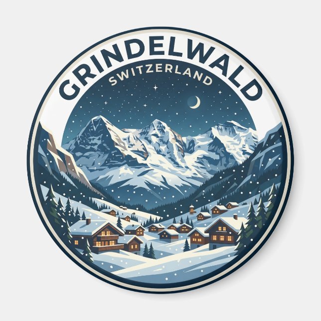 Imán GRINDELWALD Suiza (Frente)