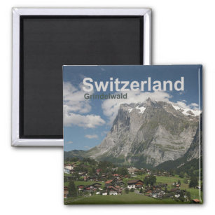 Imán Grindelwald Suiza Magnet Travel Souvenir