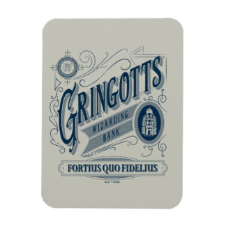Imán GRINGOTTS Wizarding Bank Vintage Graphic