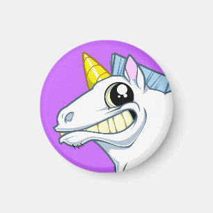 Imán Grinning Unicorn Magnet