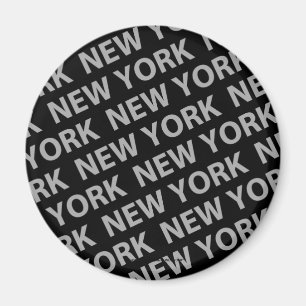 Imán Gris del patrón de Nueva York