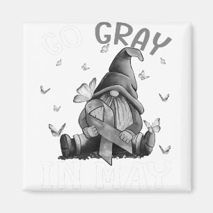 Imán Gris en mayo Gris de sensibilización sobre el cánc