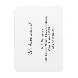 Imán gris mínimo se ha movido el texto de la dirección 