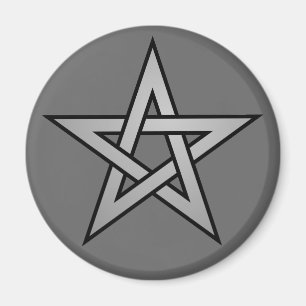 Imán Gris pentagrámico sobre gris