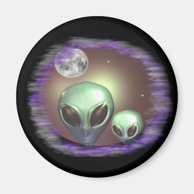 Imán Grises alienígenas (Frente)