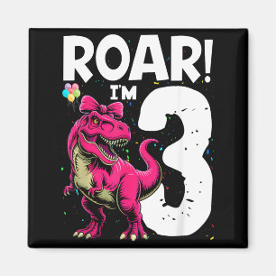 Imán Grita Dinosaurio Cumple 3 Años Regreso Niña