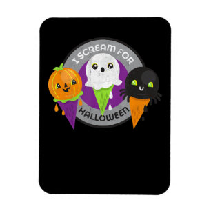 Imán Grito por el fantasma de la Calabaza de Halloween