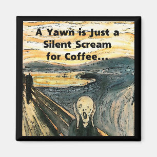 Imán Grito silencioso para el café