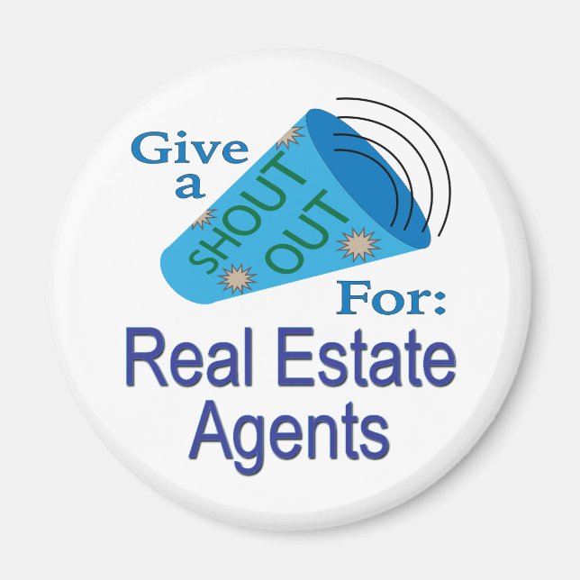 Imán Gritos a los agentes inmobiliarios (Frente)