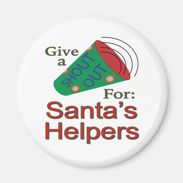 Imán Gritos a los ayudantes de Santa Claus (Frente)