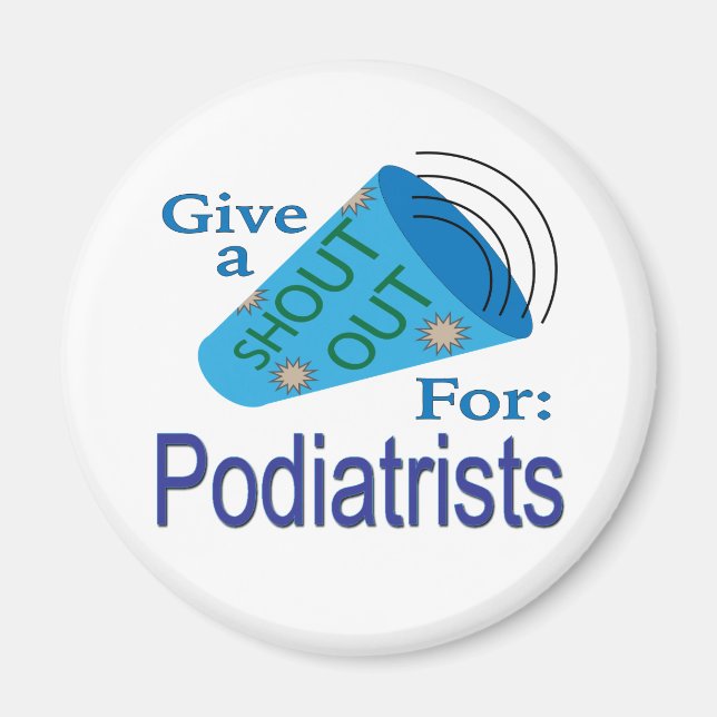 Imán Gritos a los podiatristas (Frente)