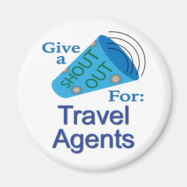 Imán Gritos para agentes de viajes (Frente)