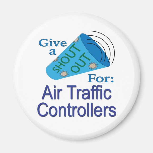 Imán Gritos para controladores de tráfico aéreo (Frente)