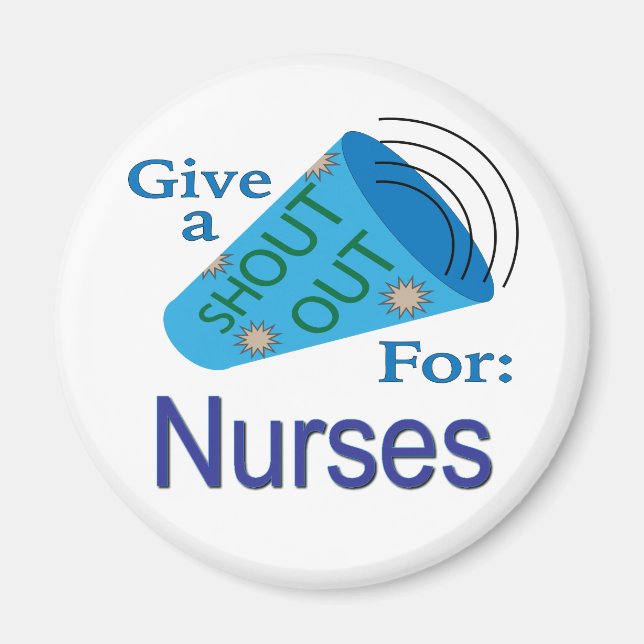 Imán Gritos para enfermeras (Frente)