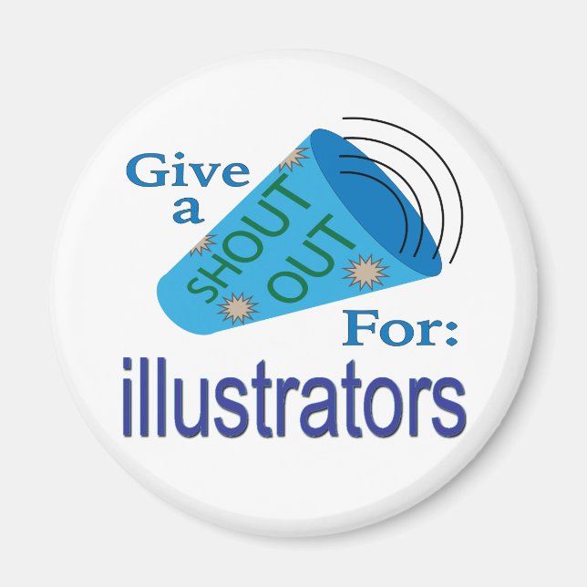 Imán Gritos para los ilustradores (Frente)