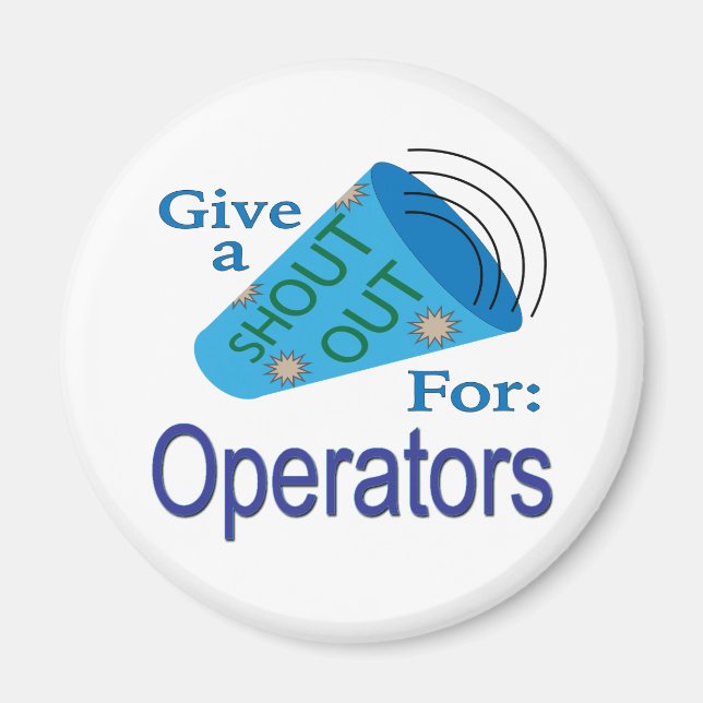 Imán Gritos para los operadores (Frente)