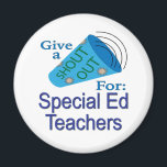 Imán Gritos para profesores de educación especial<br><div class="desc">¡Un "grito" para todos los seres queridos y profesionales! Muestre su aprecio, apoyo y gratitud a los miembros de la familia, compañeros de trabajo y empleados. Hacerlos sentir valorados y respetados. Reconocer el trabajo duro y los logros. La mercadería de Shout hace grandes premios, dádivas y regalos para convenciones y...</div>