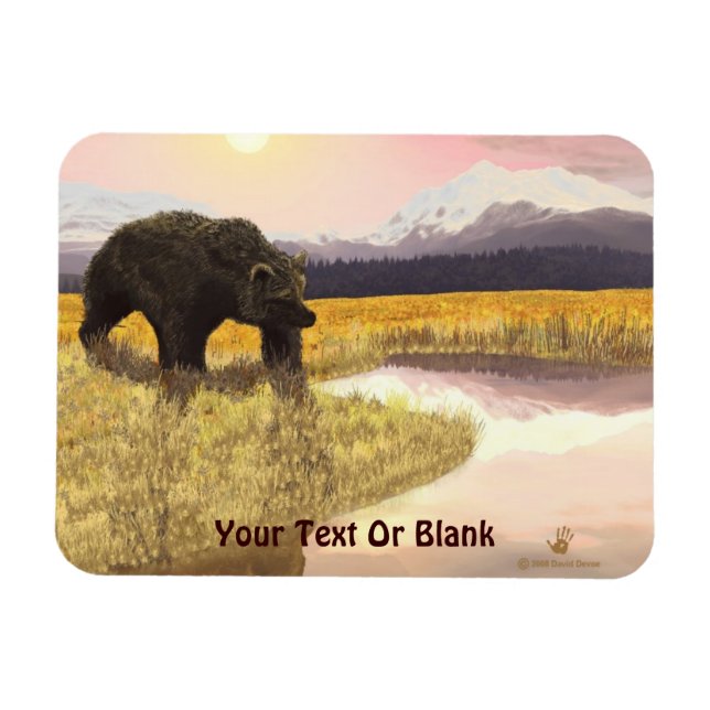 Imán Grizzly Pond (Horizontal)