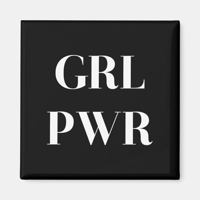 IMÁN GRL PWR (Frente)