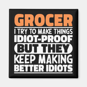 Imán Grocer Intento Hacer Las Cosas Divertidas Grocer