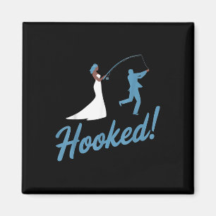 Imán Groom, Boda de pesca, enganchó un regalo de matrim