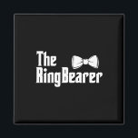 Imán Groom Bri, Boda del tío del anillo de Bowtie<br><div class="desc">El Boda Groom Bride,  del Ring Bearer Bowtie</div>