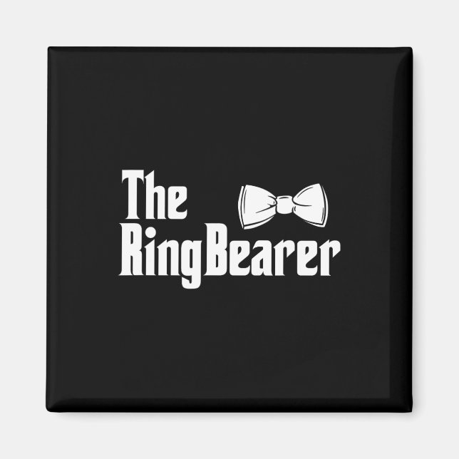 Imán Groom Bri, Boda del tío del anillo de Bowtie (Frente)