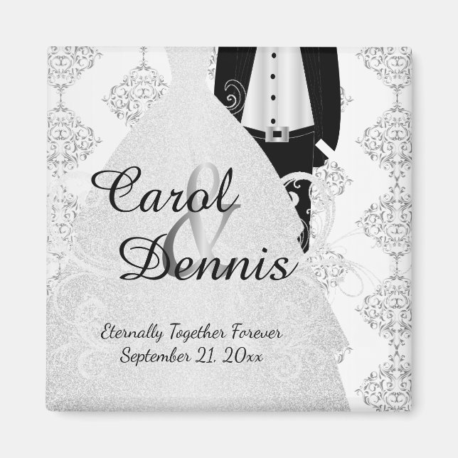 Imán Groom & Bride Keepsake (Frente)