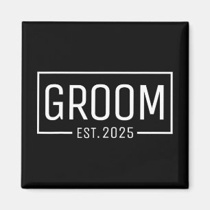 Imán Groom Est. 2025 Obtención del compromiso del Boda 