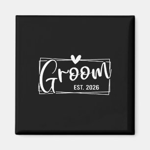 Imán Groom Est. 2026: Esposo recién casado Boda Engag