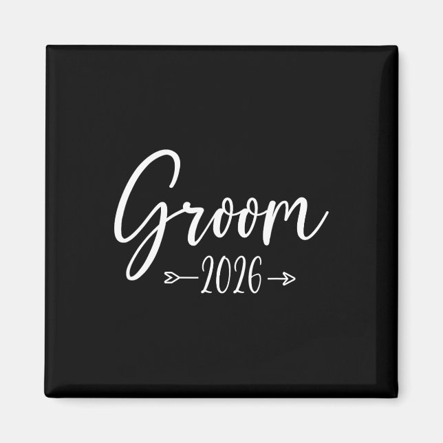 Imán Groom Est 2026 Partido de compromiso de Bodas casa (Frente)