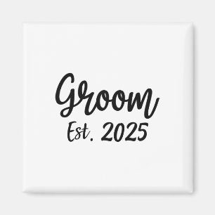 Imán Groom Est. Partido de Compromiso Boda Masculino Gr