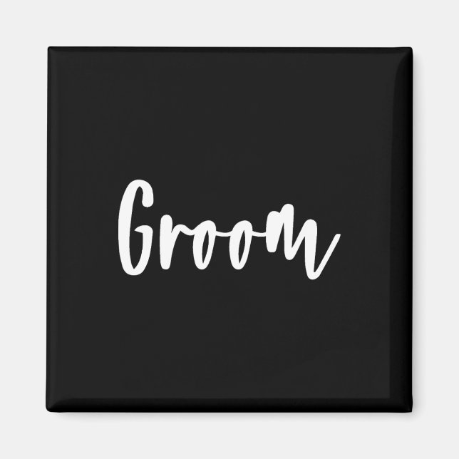 Imán Groom - Fiesta de soltero que se prepara para la b (Frente)