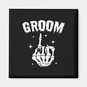 Imán Groom Skeleton Boda Halloween Parejas Matc