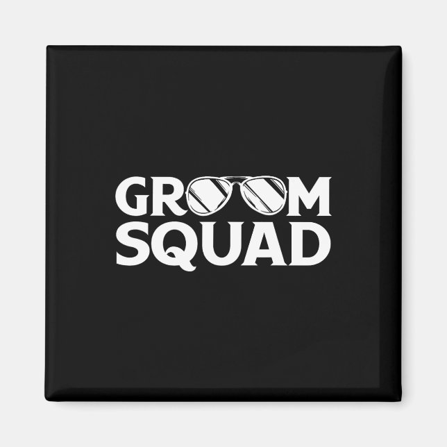 Imán Groom Squad Groomsman Partido Bachelor Partido Bod (Frente)