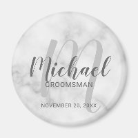 Groomsmen personalizado de escritura moderna de má