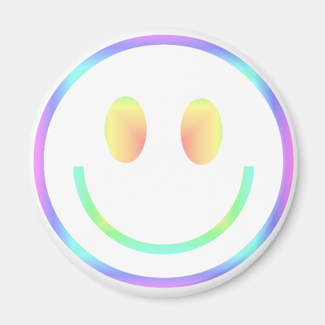 Imán Groovy 70 Retro Happy Face (Frente)