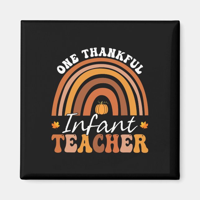 Imán Groovy Acción de Gracias Ra, profesor de infantes  (Frente)