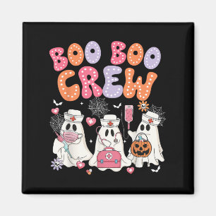 Imán Groovy Boo Boo Crew Enfermera Graciosa Fantasma Ha