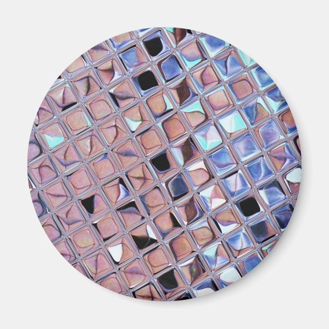 Imán Groovy Disco Ball Mirror Ball Disco Globe (Frente)