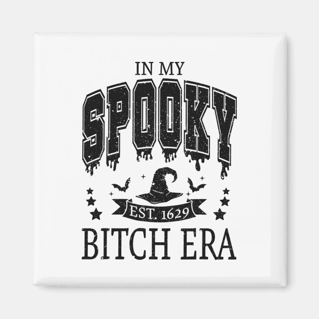 Imán Groovy En Mi Era De Escrúpulos Halloween (Frente)