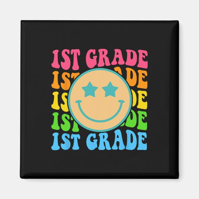 Imán Groovy First Grado Vibes Enfrenta A Profesores Ret (Frente)