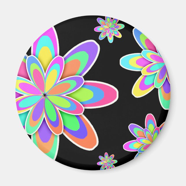 Imán Groovy Flowers (Frente)