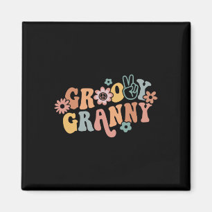 Imán Groovy Granny One Agradecimiento Granny Día de Acc