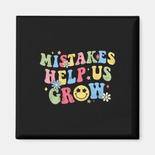 Imán Groovy Growth Mindset Positive Retro Teachers Back