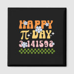 Imán Groovy Happy Pi Day Mathematics Teacher Pi Da<br><div class="desc">Groovy Happy Pi Day Mathematics Math Teacher Pi Day 3.14</div>