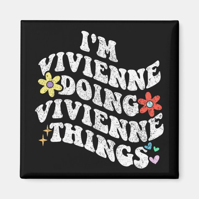 Imán Groovy Im Vivienne Haciendo Vivienne Things Funny (Frente)